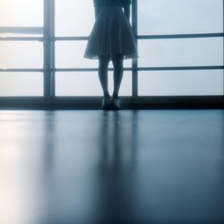 Woman standing on floor
