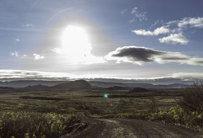 Scenic view of landscape against sky