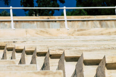 Close-up of construction site