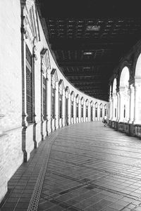 Narrow alley along buildings