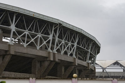 Low angle view of bridge against sky