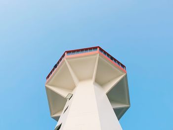 Low angle view of building against clear sky