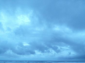 Low angle view of cloudy sky