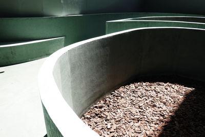 High angle view of coffee beans