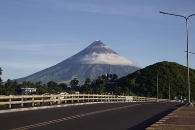 Majestic view of mayon volcano