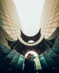 Low angle view of modern buildings