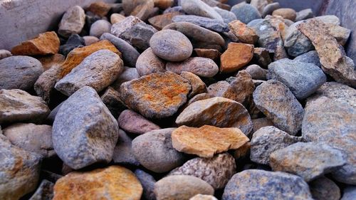 Full frame shot of stones