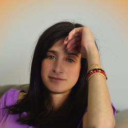 Close-up portrait of young woman