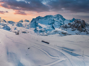 Swiss beauty, rack railway going to gornergrat train station