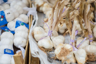 Close-up of vegetables for sale in market