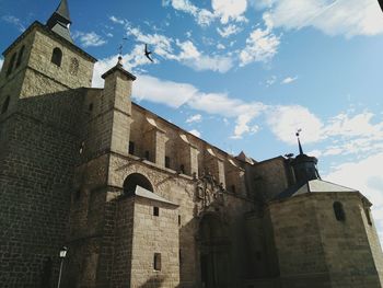 Low angle view of church against sky