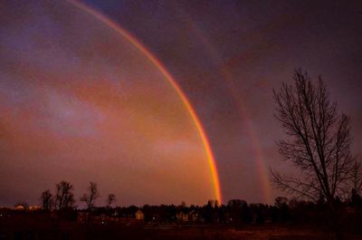 Scenic view of sky at night