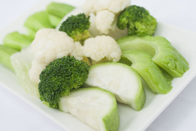 Close-up of salad in plate