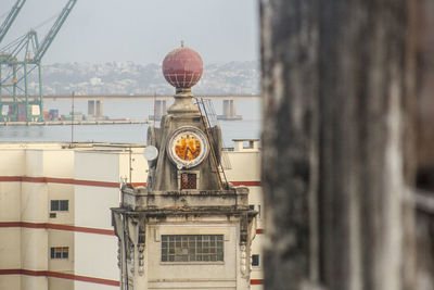 Close-up of cityscape against sky