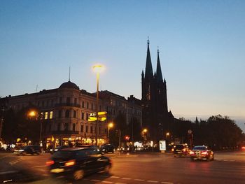 City street at night