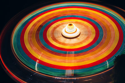 Light trails at night