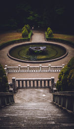 High angle view of park