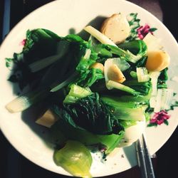 Close-up of food in plate