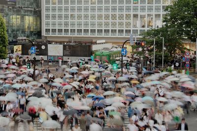 Crowd in city