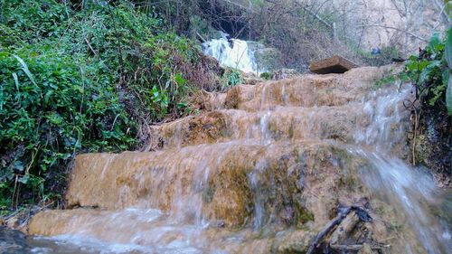 River flowing through rocks