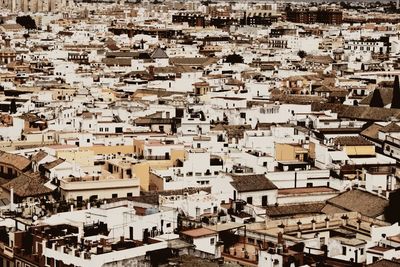 High angle view of townscape