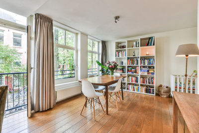 Table and chairs at home