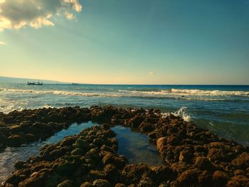 Scenic view of sea against sky
