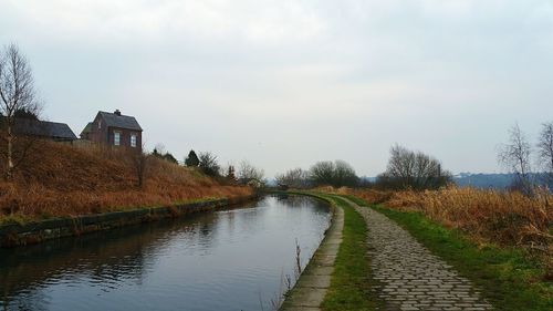 Scenic view of river against sky