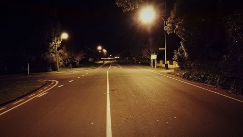 Road at night