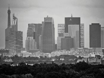 Skyscrapers against sky