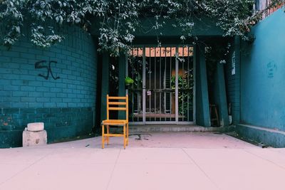 Entrance of building