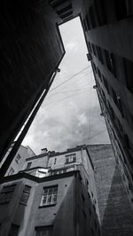 Low angle view of buildings against sky