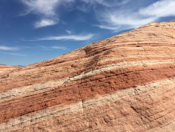 Low angle view of mountain against sky