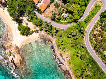 High angle view of landscape