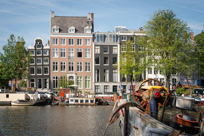 Boats in canal