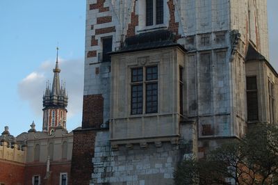 Low angle view of buildings in city