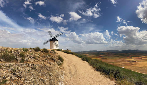 Windmills of cervantes don quixote in consuegra. castile la mancha, spain, europe