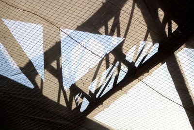 Close-up of basketball hoop
