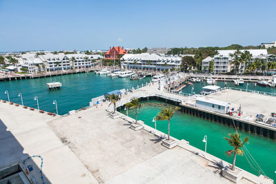 A view of key west from a cruise ship