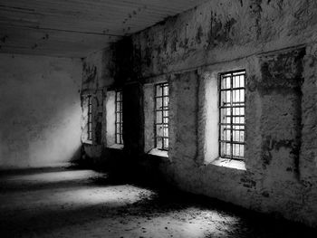 Interior of abandoned house