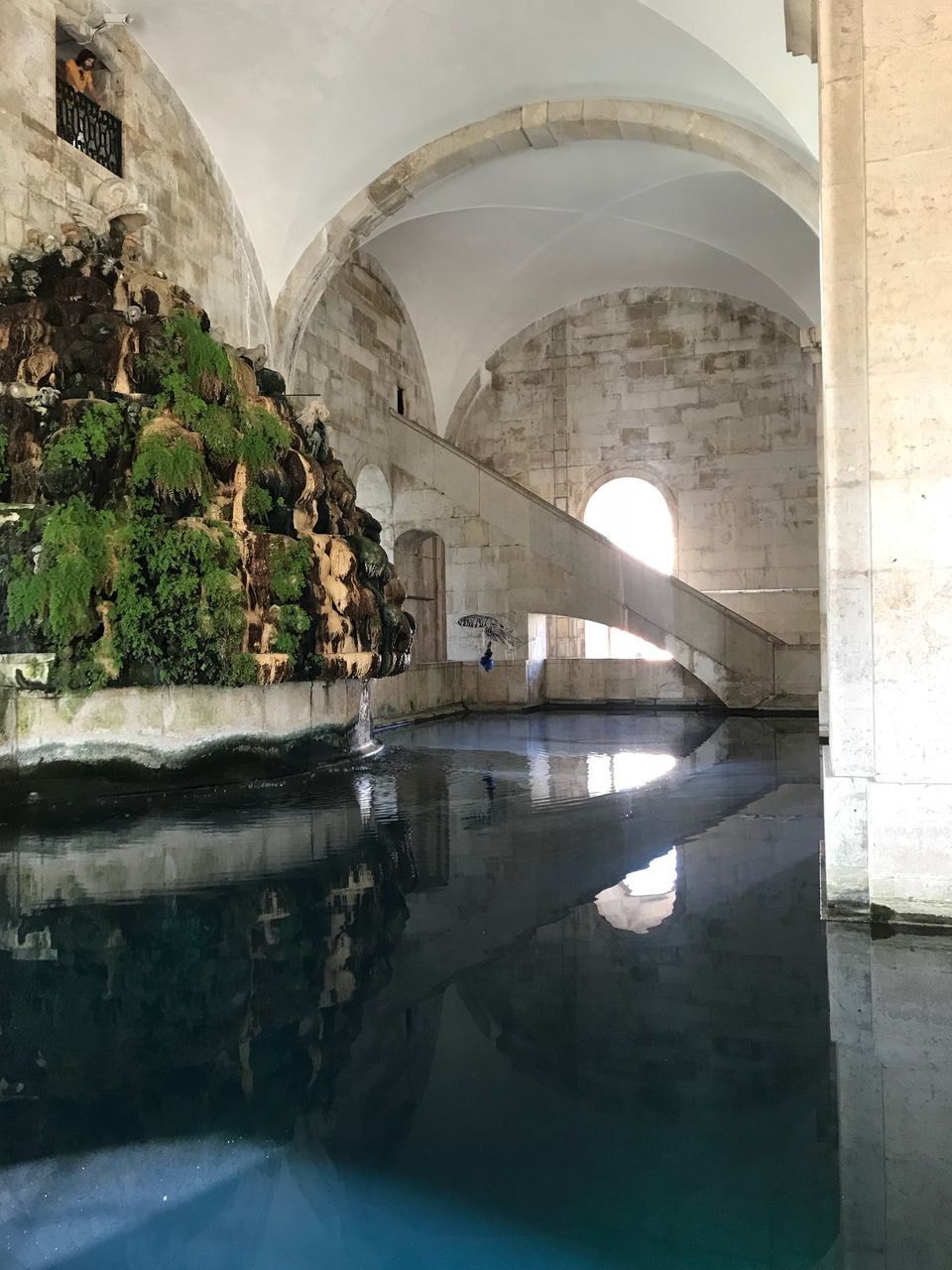 VIEW OF ARCH BRIDGE IN SWIMMING POOL