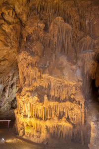 Rock formations in cave