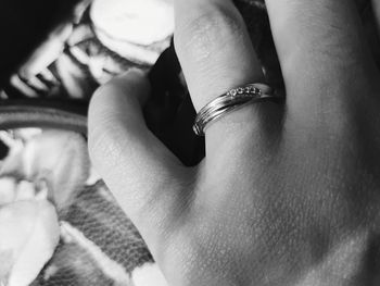 Close-up of woman hand with tattoo on hands