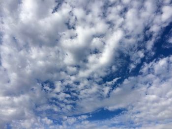 Low angle view of clouds in sky