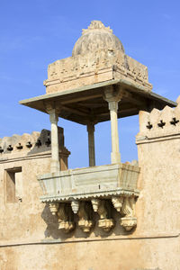 Low angle view of old temple