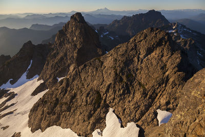 Panoramic view of rock formations