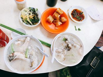 Close-up of served food