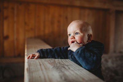 Portrait of cute boy