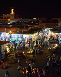 People enjoying at night