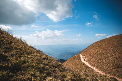 Panoramic view of landscape against sky